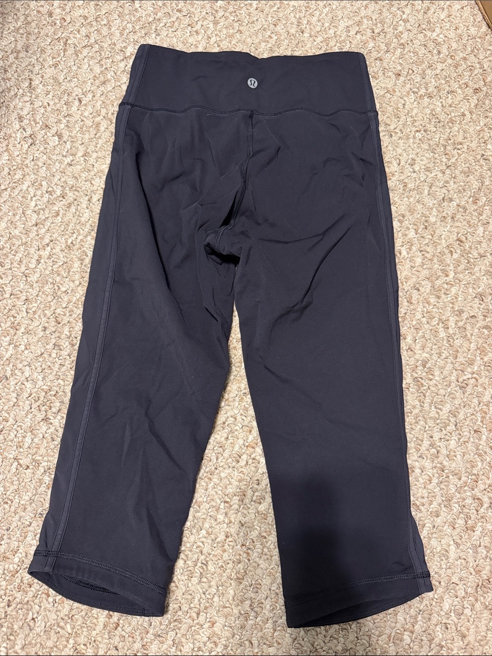 lululemon athletica Black womens Cropped leggings
